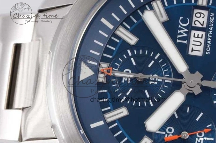 MIROTIME 0302 Aquatimer Chrono SS V6SF 1:1 Best Edition Blue Dial on SS Bracelet A Modern 7032